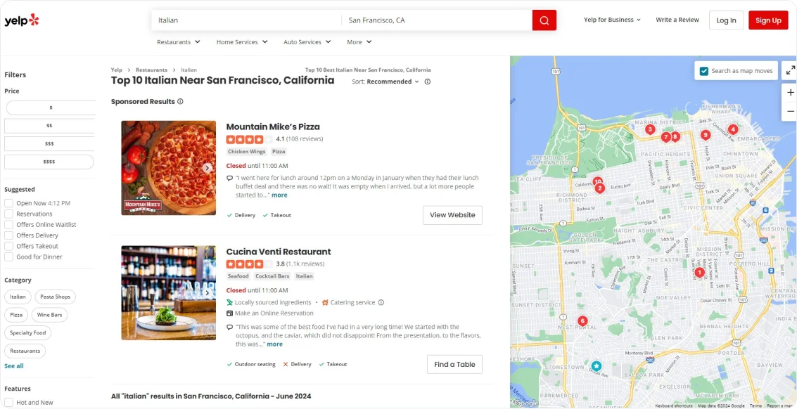 Yelp programmatic SEO